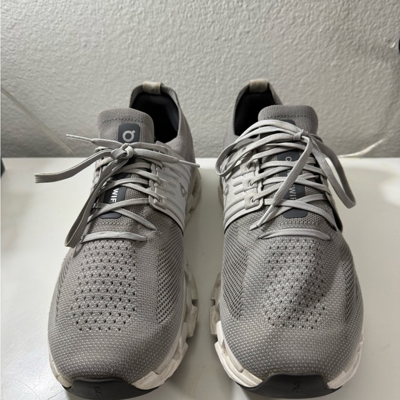 On Running Men's Athletic Shoes in Gray and White - Picture 3 of 9